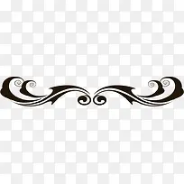 黑色对称简约花边-空若网 黑色对称简约花边-空若网