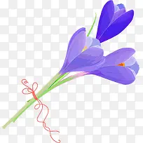 手绘四月兰矢量图-空若网 手绘四月兰矢量图-空若网