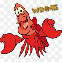 塞巴斯蒂安蟹龙虾特丽顿剪贴画龙虾-空若网 塞巴斯蒂安蟹龙虾特丽顿剪贴画龙虾-空若网