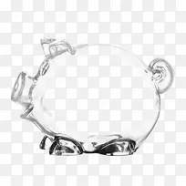 玻璃猪储蓄罐装饰图案-空若网 玻璃猪储蓄罐装饰图案-空若网