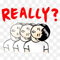 手绘可爱问号表情-空若网 手绘可爱问号表情-空若网