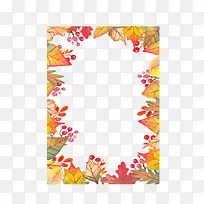 矢量植物叶子边框-空若网 矢量植物叶子边框-空若网