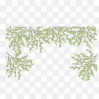 矢量植物边框-空若网 矢量植物边框-空若网