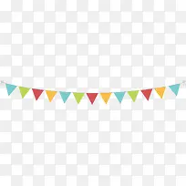 彩色卡通三角旗-空若网 彩色卡通三角旗-空若网