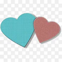 创意小清新爱心心连心-空若网 创意小清新爱心心连心-空若网