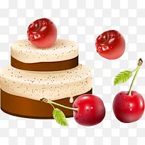 樱桃蛋糕装饰-空若网 樱桃蛋糕装饰-空若网