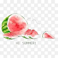 手绘海报创意西瓜-空若网 手绘海报创意西瓜-空若网