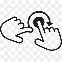 卡通手绘 手触屏 手势-空若网 卡通手绘 手触屏 手势-空若网