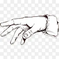 手绘手势-空若网 手绘手势-空若网