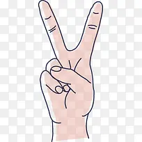 手绘手势-空若网 手绘手势-空若网