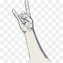 黑色手绘创意手势-空若网 黑色手绘创意手势-空若网