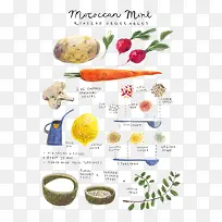 卡通蔬菜食材-空若网 卡通蔬菜食材-空若网