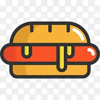 热狗图标-空若网 热狗图标-空若网