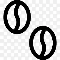 咖啡豆图标-空若网 咖啡豆图标-空若网