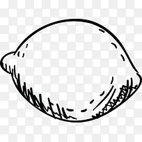 黑色手绘芒果创意-空若网 黑色手绘芒果创意-空若网