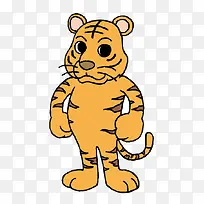 手绘卡通老虎图案-空若网 手绘卡通老虎图案-空若网