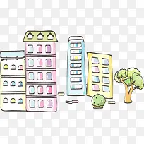 彩色春天建筑装饰-空若网 彩色春天建筑装饰-空若网