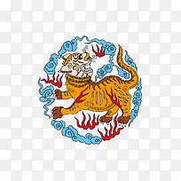 老虎卡通矢量素材-空若网 老虎卡通矢量素材-空若网