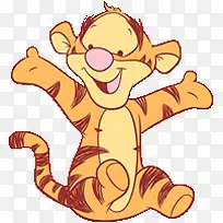 卡通可爱小老虎-空若网 卡通可爱小老虎-空若网