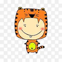 卡通可爱老虎-空若网 卡通可爱老虎-空若网