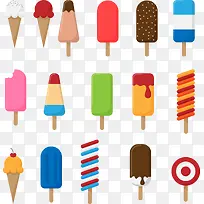 矢量手绘卡通冰棍-空若网 矢量手绘卡通冰棍-空若网