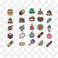 卡通食物图标-空若网 卡通食物图标-空若网