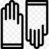 防护手套图标-空若网 防护手套图标-空若网