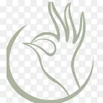 手绘线条手指-空若网 手绘线条手指-空若网