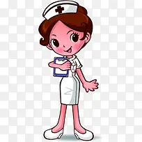 手绘卡通可爱护士-空若网 手绘卡通可爱护士-空若网