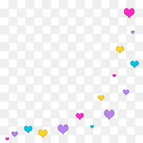 彩色爱心背景-空若网 彩色爱心背景-空若网