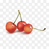 彩铅手绘樱桃插画-空若网 彩铅手绘樱桃插画-空若网