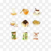 手绘卡通调味料-空若网 手绘卡通调味料-空若网