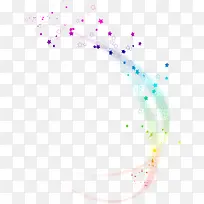 弧形彩色星星创意-空若网 弧形彩色星星创意-空若网