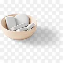 木碗白色药片-空若网 木碗白色药片-空若网