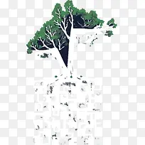 树和树根-空若网 树和树根-空若网