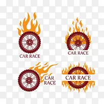 矢量车轮和火-空若网 矢量车轮和火-空若网