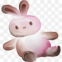 彩绘可爱白兔设计-空若网 彩绘可爱白兔设计-空若网