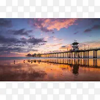 唯美夕阳西下摄影图-空若网 唯美夕阳西下摄影图-空若网