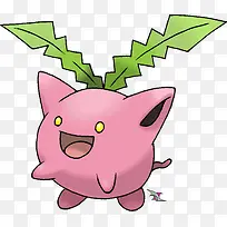 手绘粉色可爱精灵-空若网 手绘粉色可爱精灵-空若网