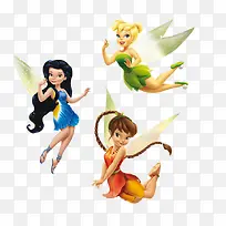 三个精灵素材矢量图-空若网 三个精灵素材矢量图-空若网
