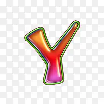 渐变红圆字母y-空若网 渐变红圆字母y-空若网