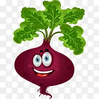 矢量可爱卡通蔬菜水萝卜-空若网 矢量可爱卡通蔬菜水萝卜-空若网