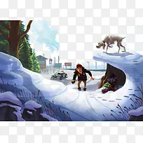 手绘插画设计-空若网 手绘插画设计-空若网