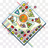 平面设计对称图案.手绘-空若网 平面设计对称图案.手绘-空若网