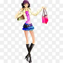 手绘创意成逛街购物-空若网 手绘创意成逛街购物-空若网