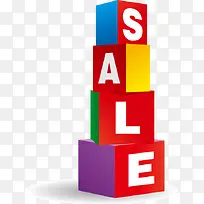 彩色方块销售标志-空若网 彩色方块销售标志-空若网