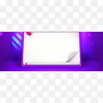 蓝紫炫彩白色背景板-空若网 蓝紫炫彩白色背景板-空若网