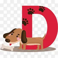 卡通字母D-空若网 卡通字母D-空若网