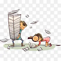 职场人物卡通插画-空若网 职场人物卡通插画-空若网