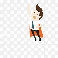 扁平化职场商务人士-空若网 扁平化职场商务人士-空若网